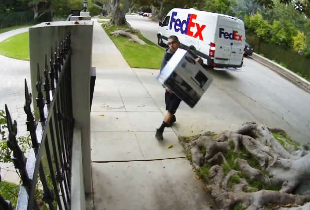 FedEx Guy Throwing My Computer Monitor